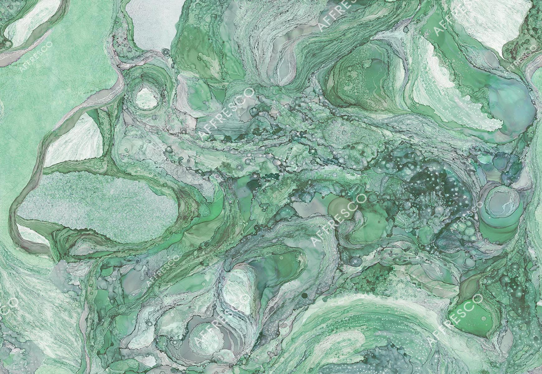 ID139044 | Fluid | Emerald rock | Affresco Factory
