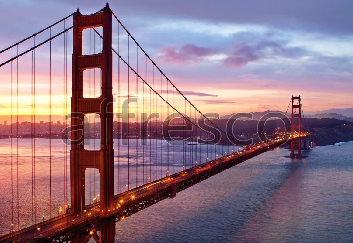 ID10351 | Pictures of Cities  | Sunset bridge | Affresco Factory