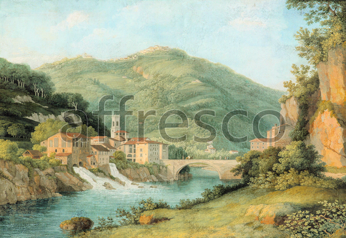 6167 | Picturesque scenery | bridge near a river | Affresco Factory