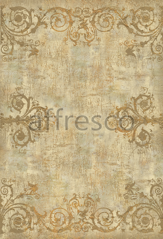 9043 | Classic Ornaments | worn wall with patterns | Affresco Factory