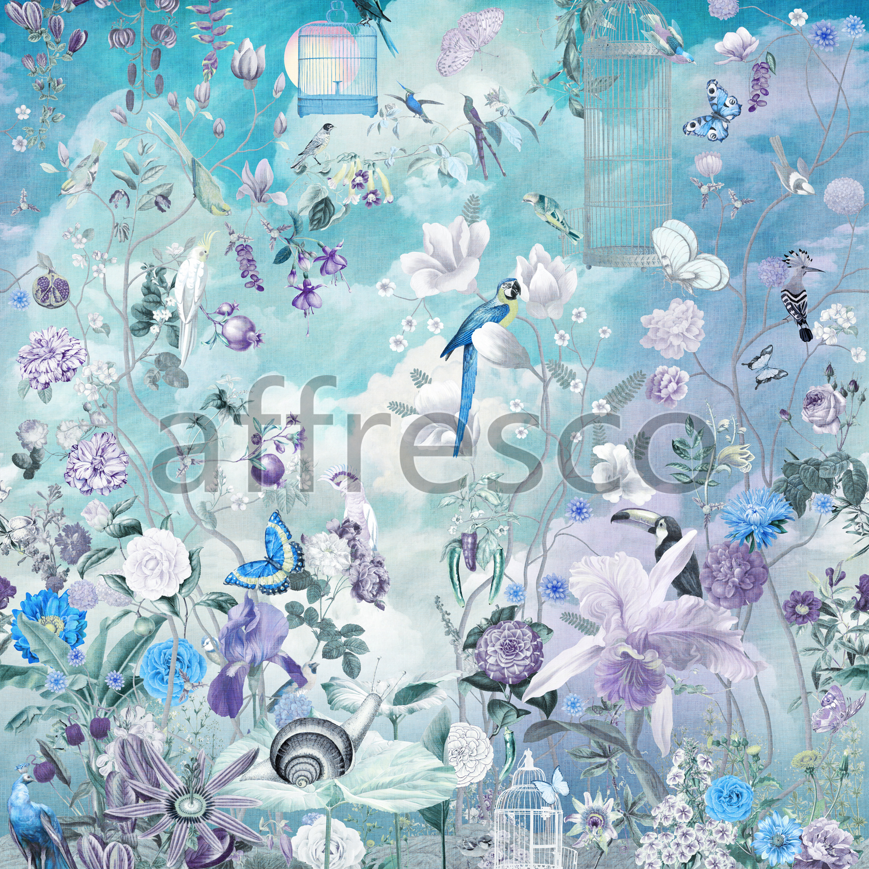 ID135753 | Flowers | Flower garden in the morning | Affresco Factory