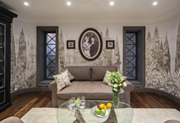 Projects «Embracing Living room», NTV channel, «Kvartirnyi vopros» TV show Projects «Embracing Living room», NTV channel, «Kvartirnyi vopros» TV show
