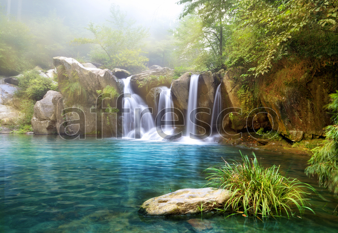 ID10425 | Pictures of Nature  | Mountain lake waterfalls | Affresco Factory
