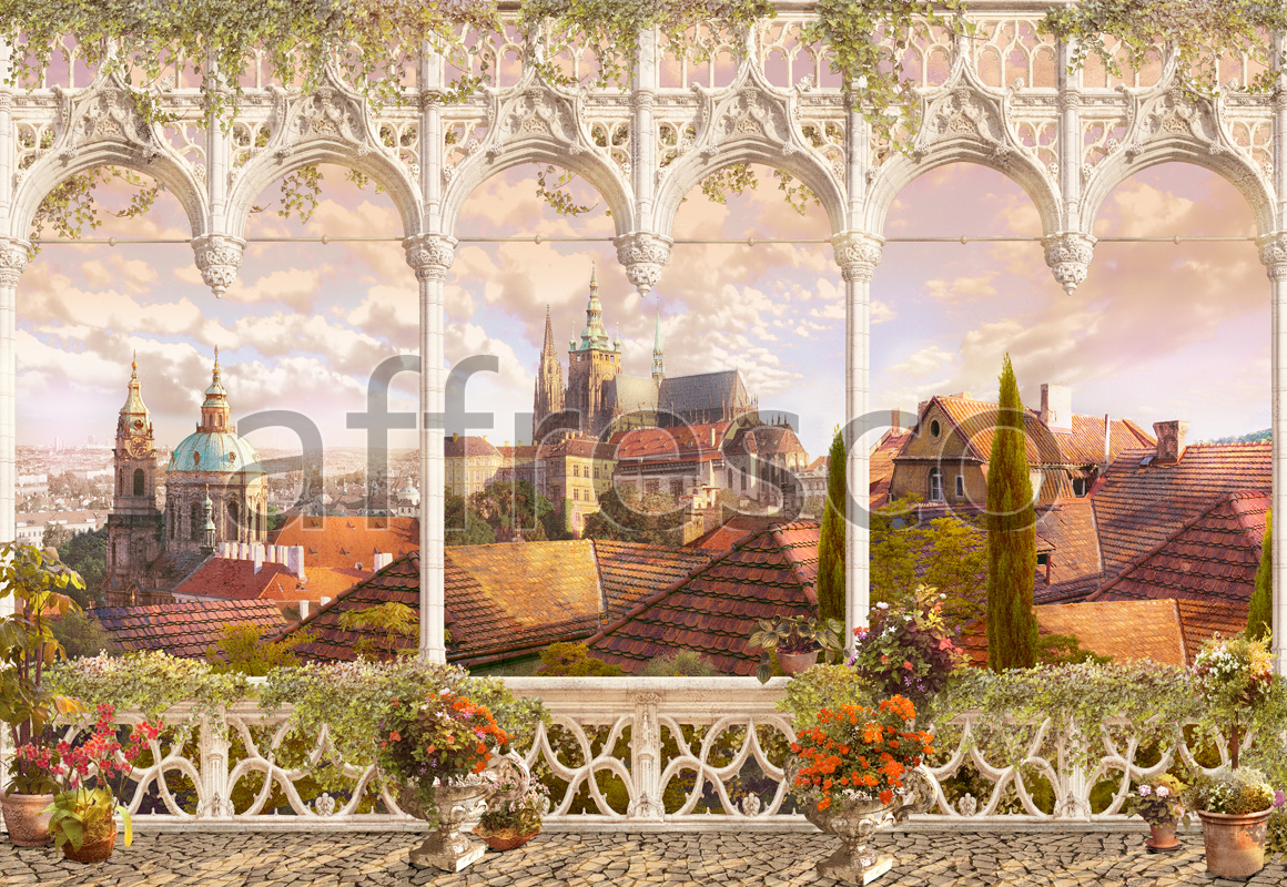 4959 | The best landscapes | View on Prague | Affresco Factory