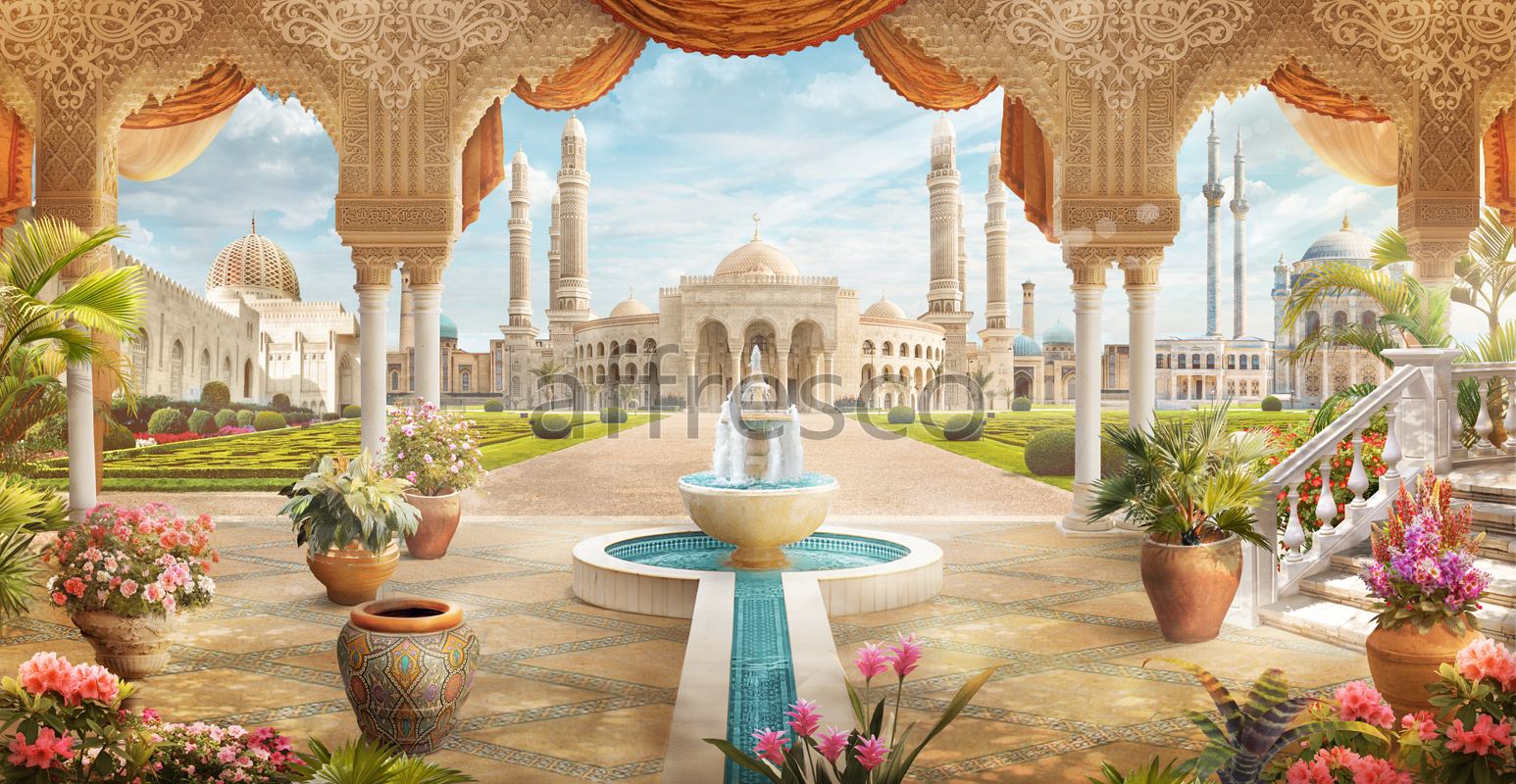 ID13361 | The best landscapes | Oriental architecture | Affresco Factory