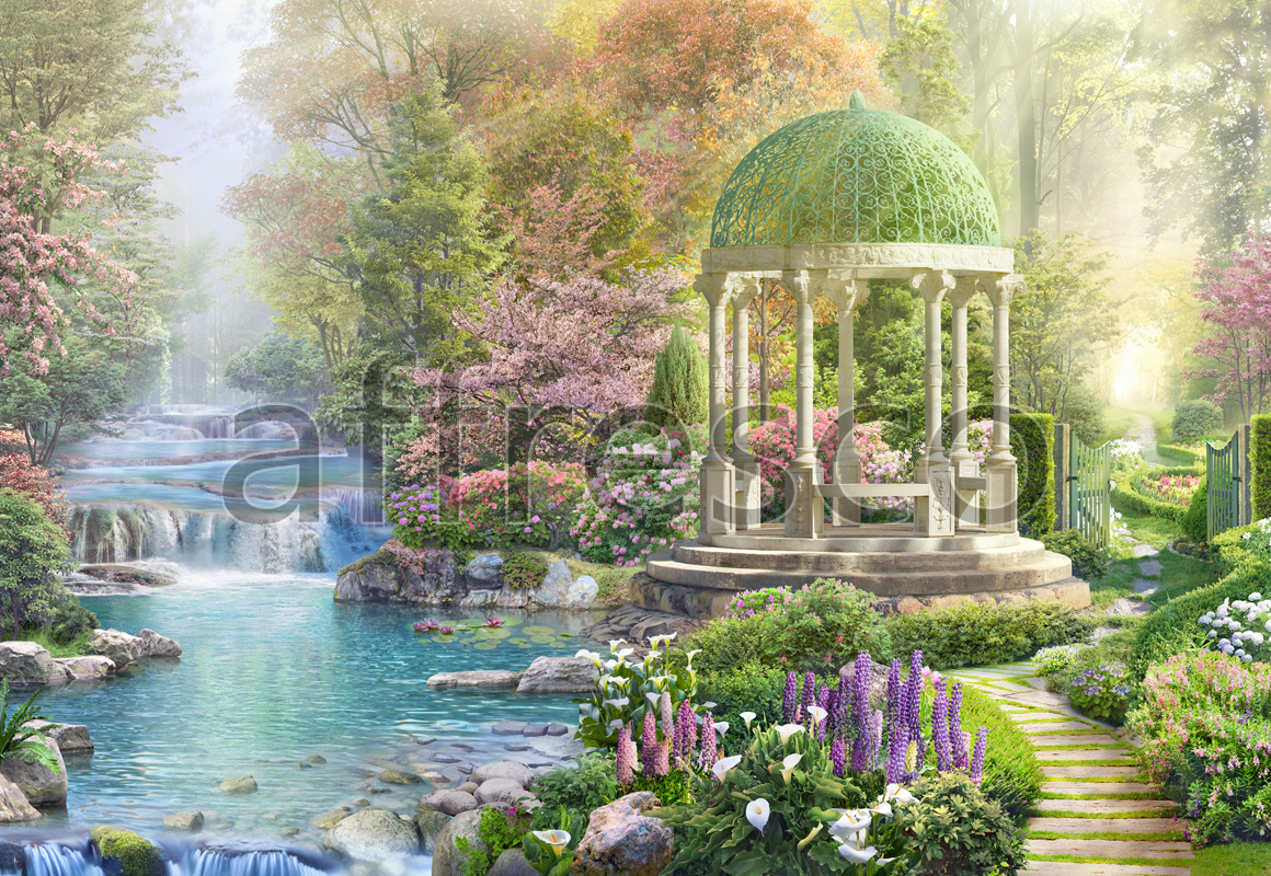 6556 | The best landscapes | Floral glade | Affresco Factory