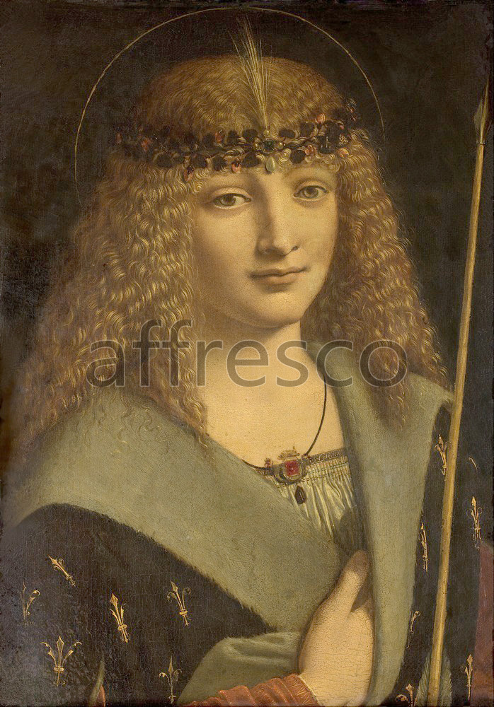 Biblical themes | Giovanni Antonio Boltraffio Portrait of a boy as saint Sebastian | Affresco Factory