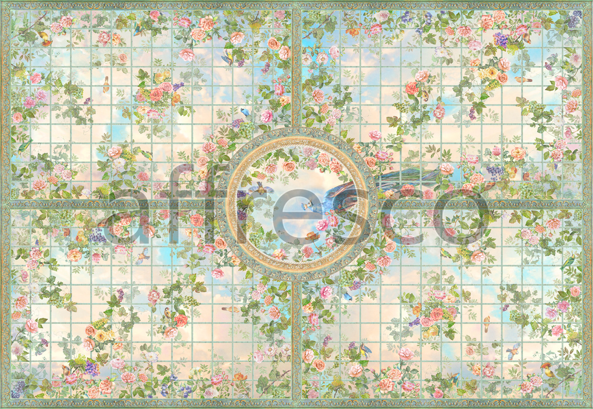 9805 |  Ceilings  | Sky and flowers | Affresco Factory