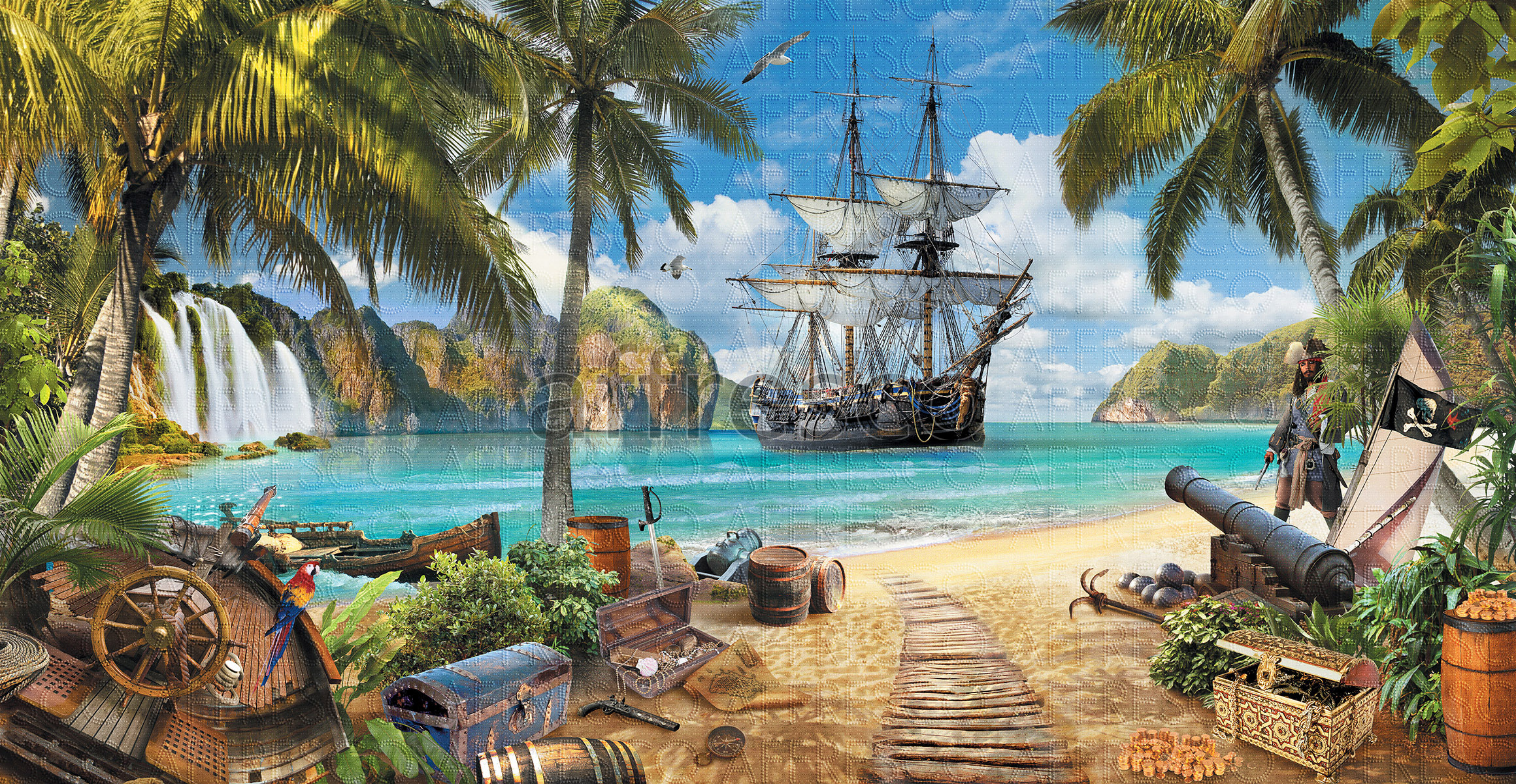 9545 | The best landscapes | treasure island | Affresco Factory