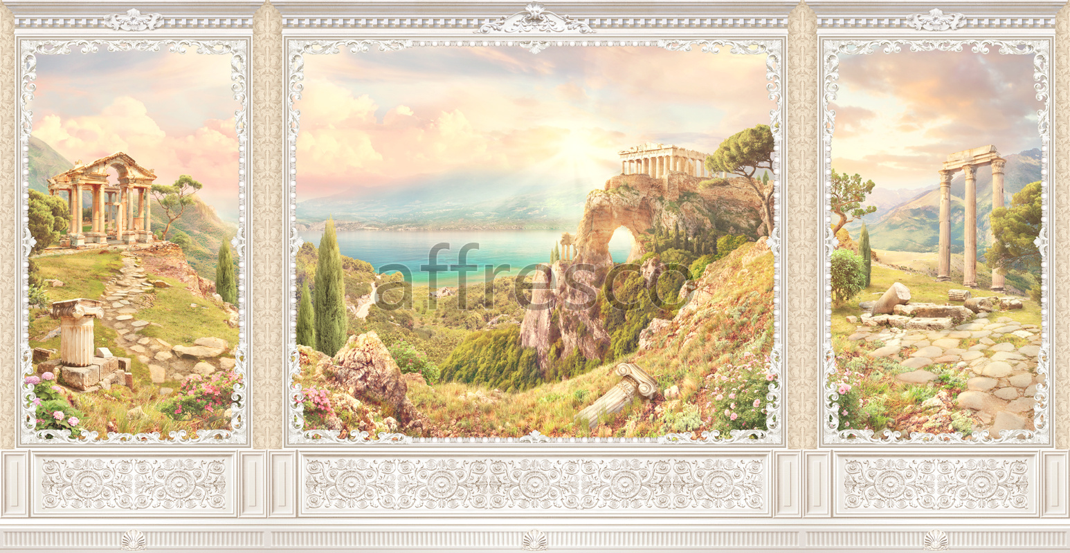 6469 | The best landscapes | Antique landscape | Affresco Factory