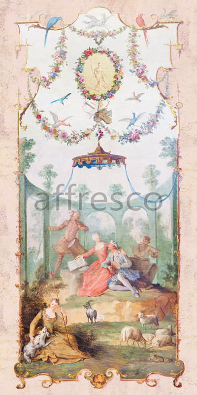 3396 | Classic Ornaments | relax in an arbor | Affresco Factory