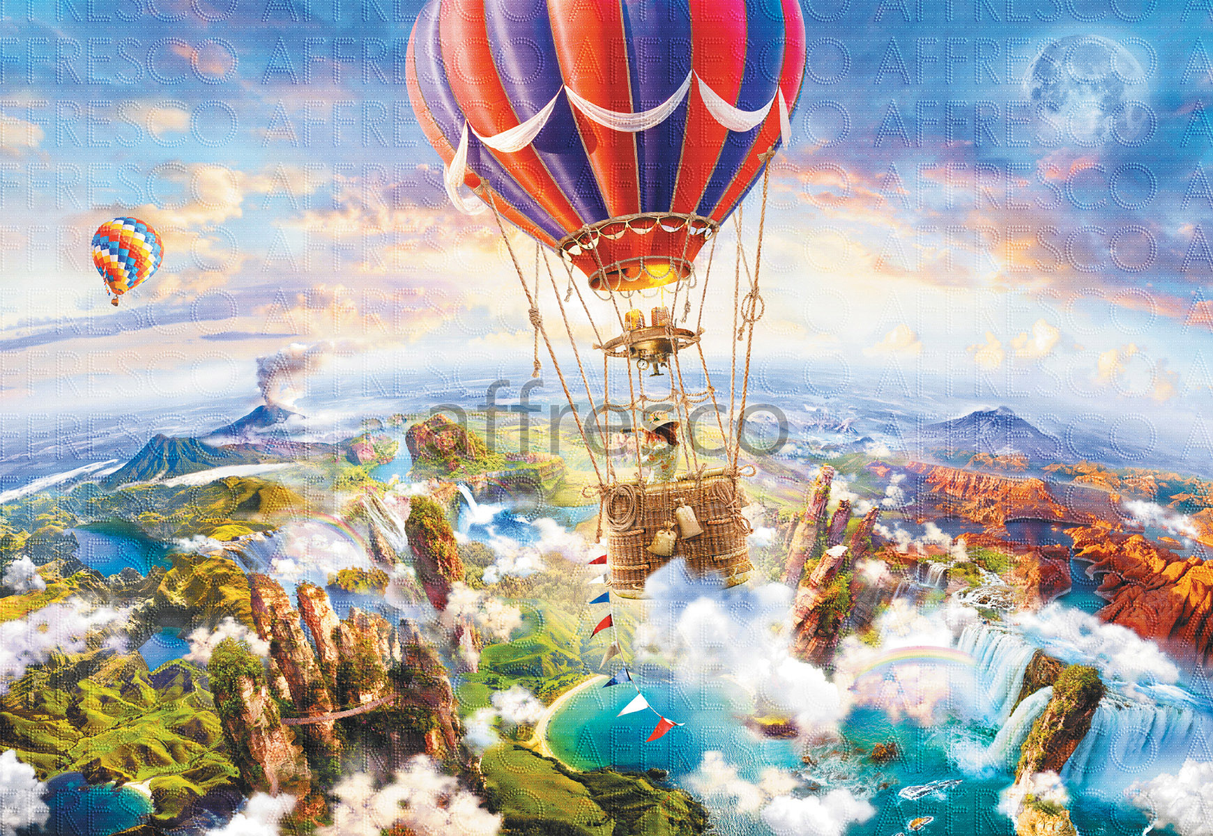 ID13317 | For Children | view from hot air balloon | Affresco Factory