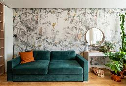 The project "Tropical living room and gentle bedroom", program "Big alteration", NTV channel The project "Tropical living room and gentle bedroom", program "Big alteration", NTV channel