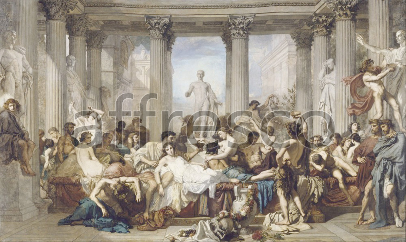 Classical antiquity themes | Thomas Couture Romans during the Decadence | Affresco Factory