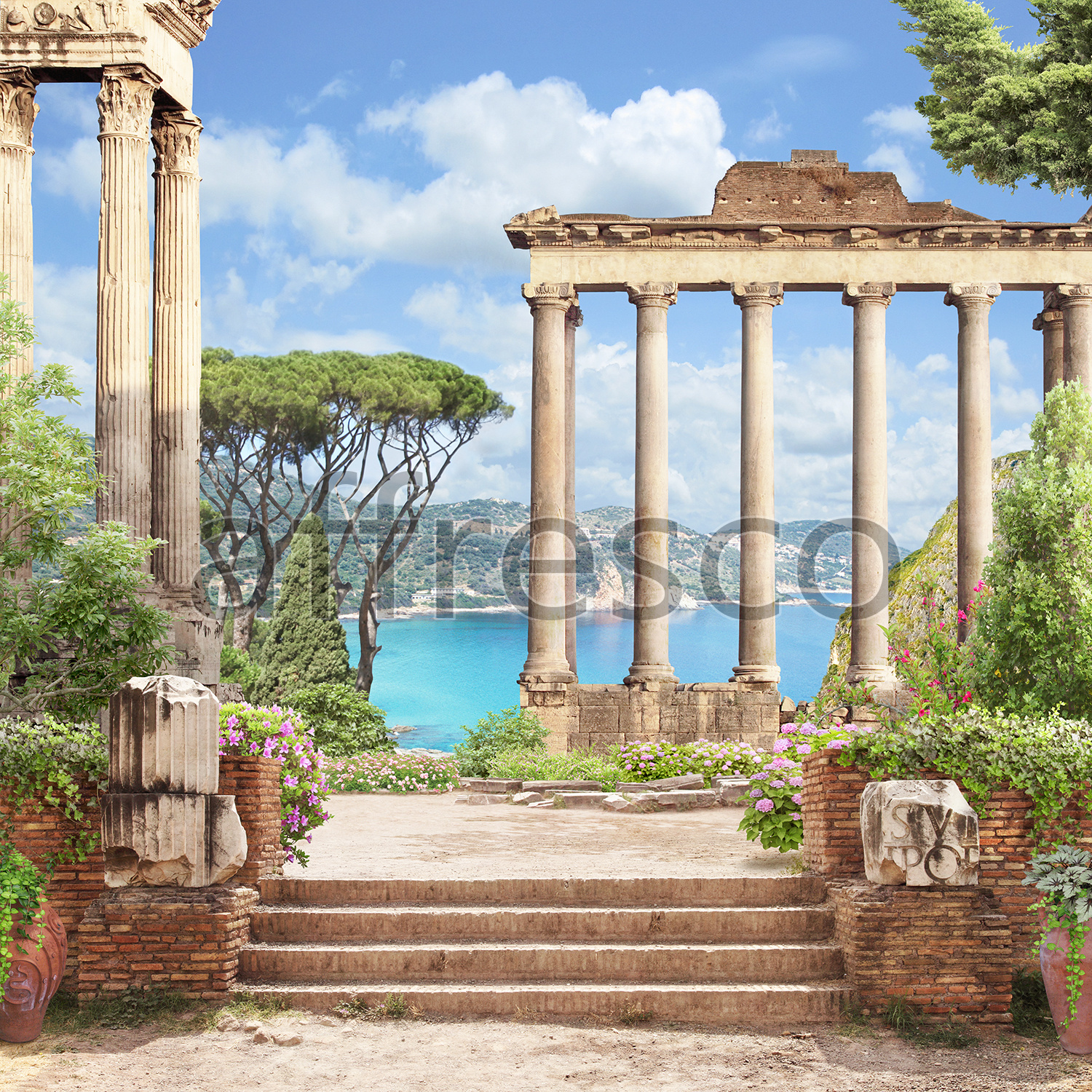 4992 | The best landscapes | Antique ruins | Affresco Factory