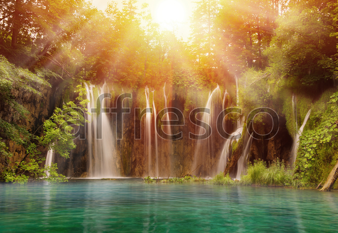 ID10407 | Pictures of Nature  | Sunny waterfall | Affresco Factory