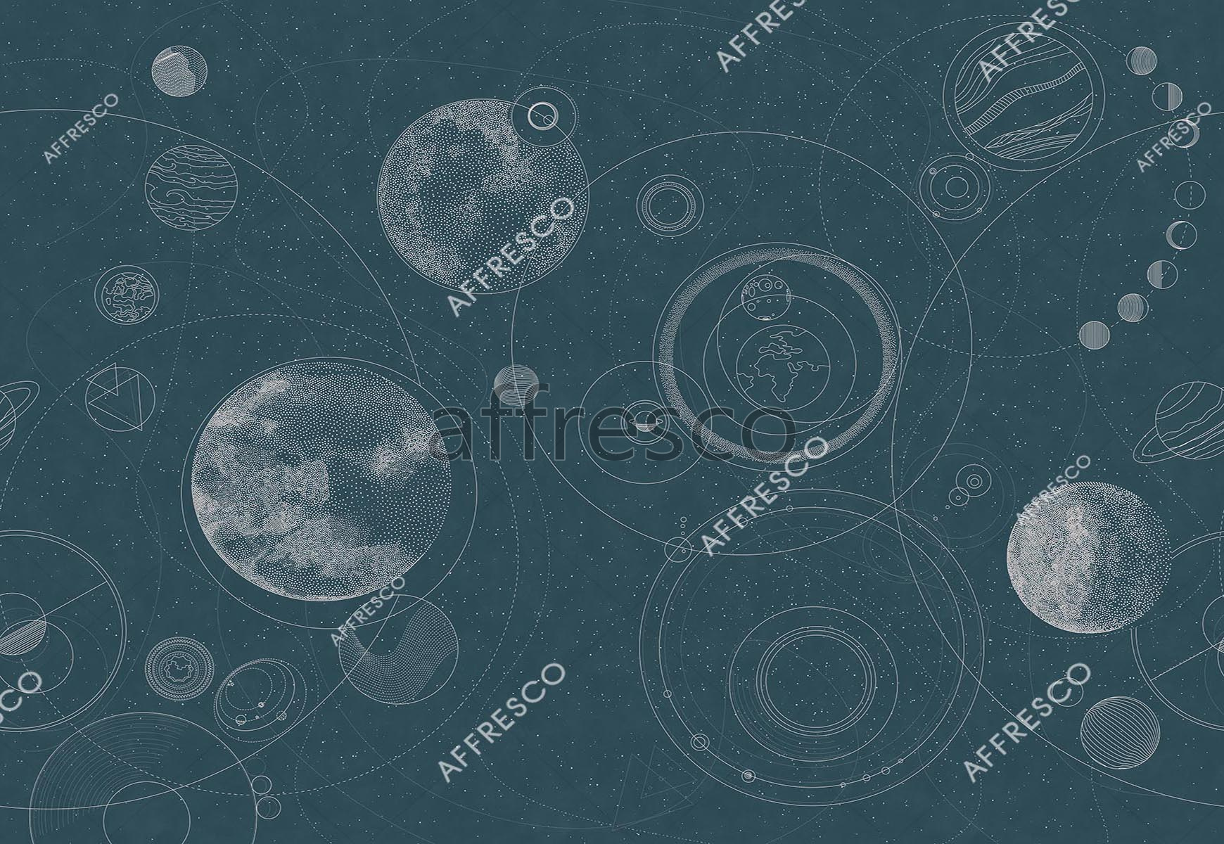 ID139198 | Geometry | The parade of planets | Affresco Factory