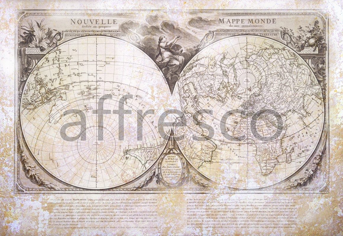 0020 | Maps | Старинные полушария | Affresco Factory