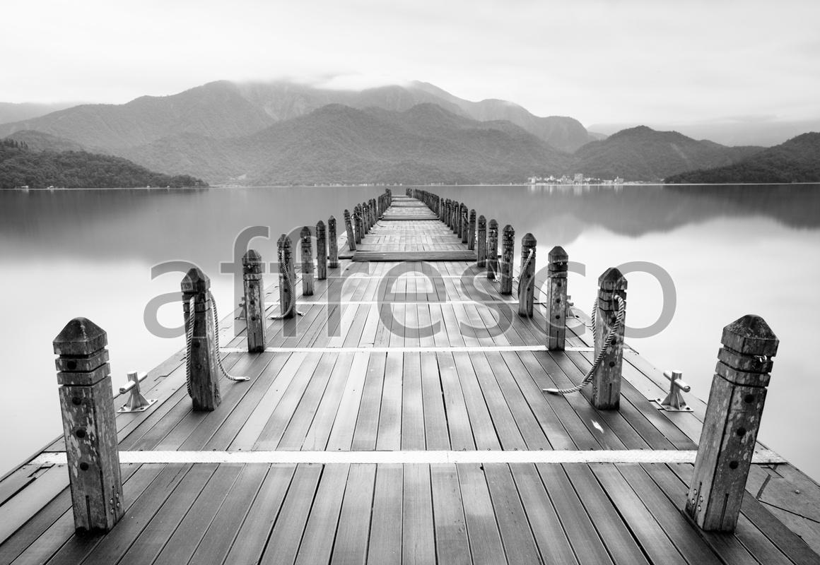 ID12156 | Pictures of Nature  | Pier at mountain lake | Affresco Factory