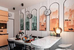 The project "Kitchen with reflections", program " Kvartirnyy vopros", NTV channel The project "Kitchen with reflections", program " Kvartirnyy vopros", NTV channel