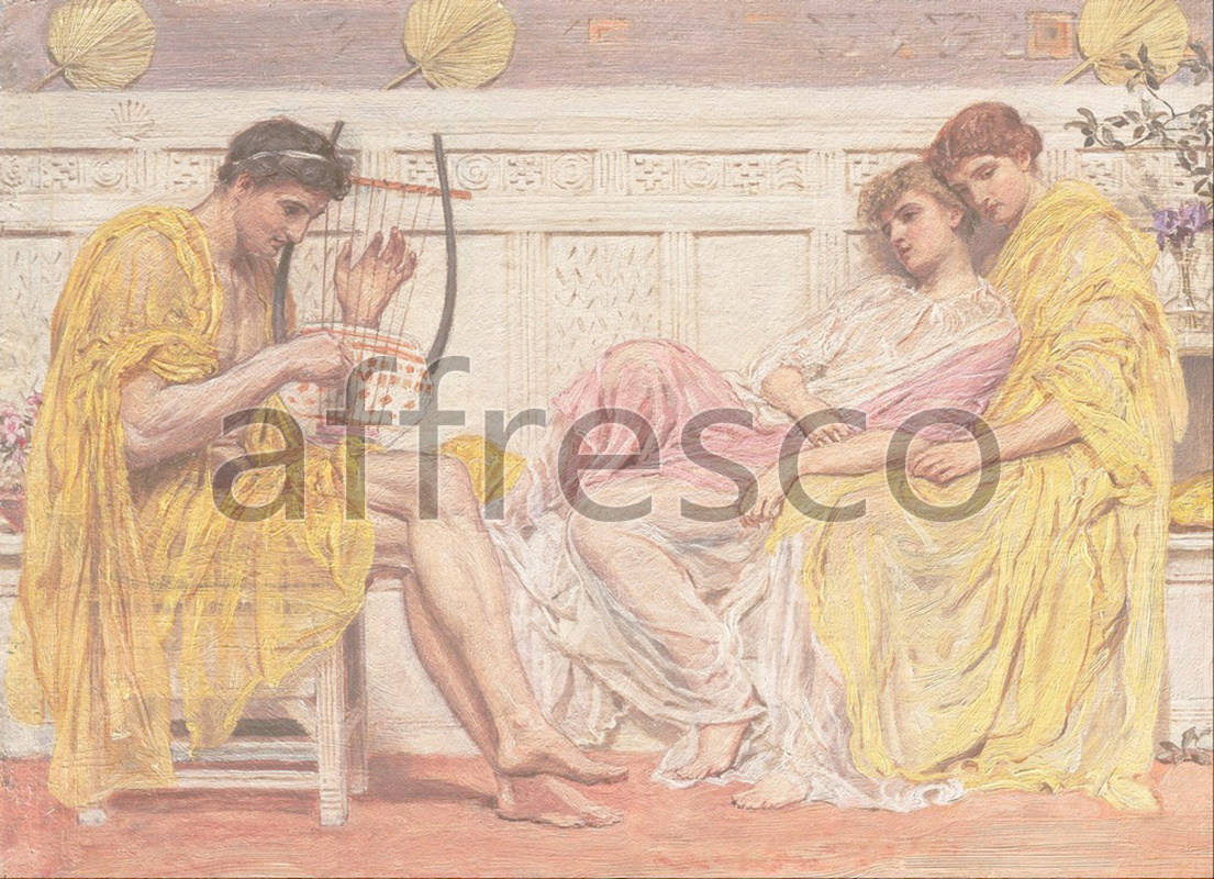 Classical antiquity themes | Albert Joseph Moore A Musician | Affresco Factory