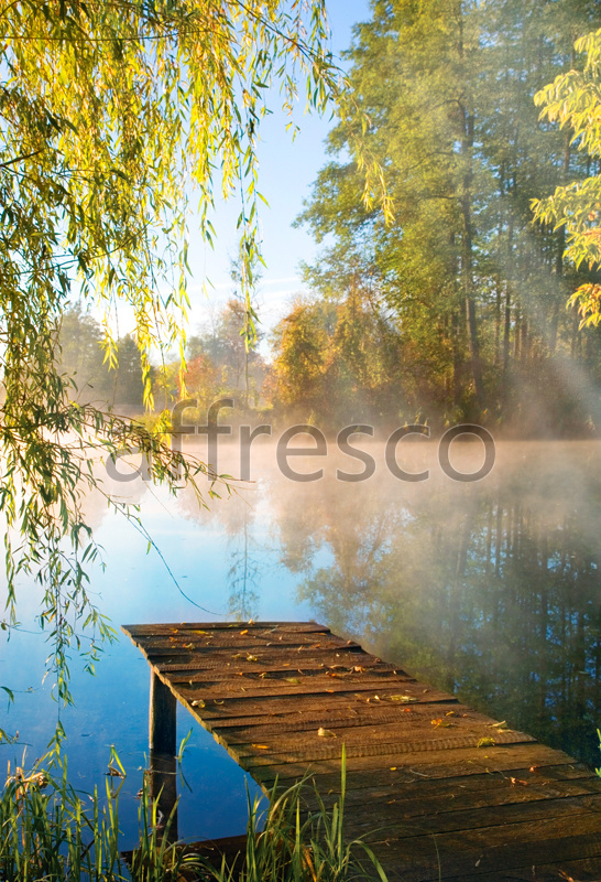 ID10862 | Pictures of Nature  | Bridge by the lake | Affresco Factory