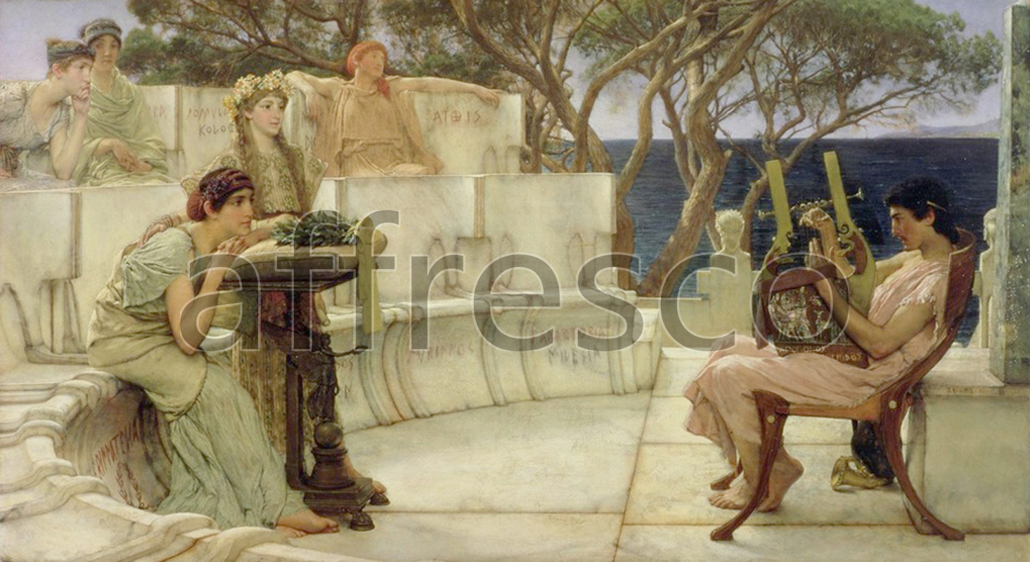 Classical antiquity themes | Sappho and Alcaeus | Affresco Factory