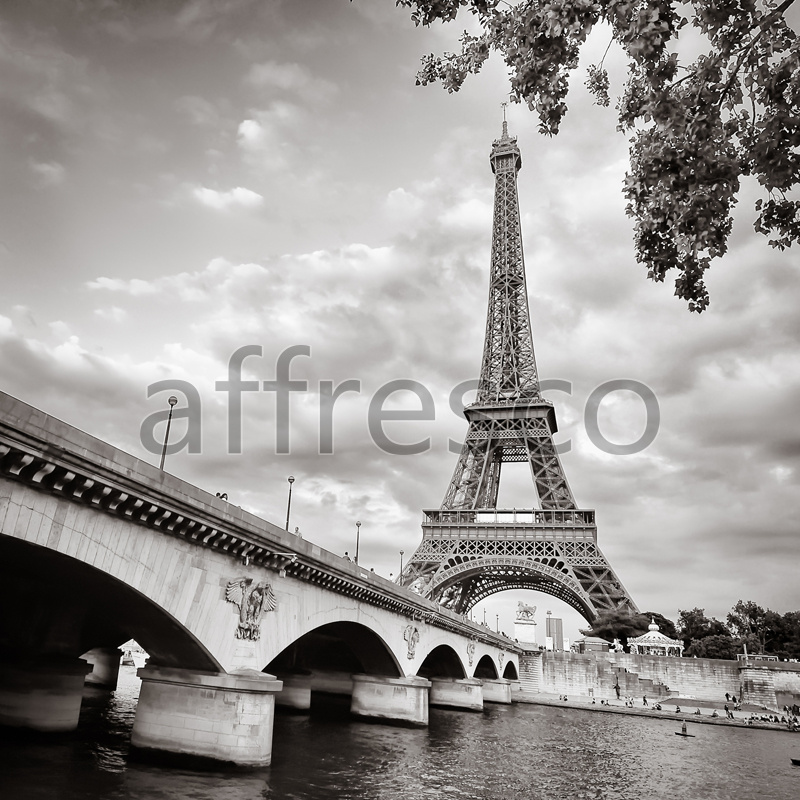 ID12435 | Pictures of Cities  | Bridge across Seine | Affresco Factory