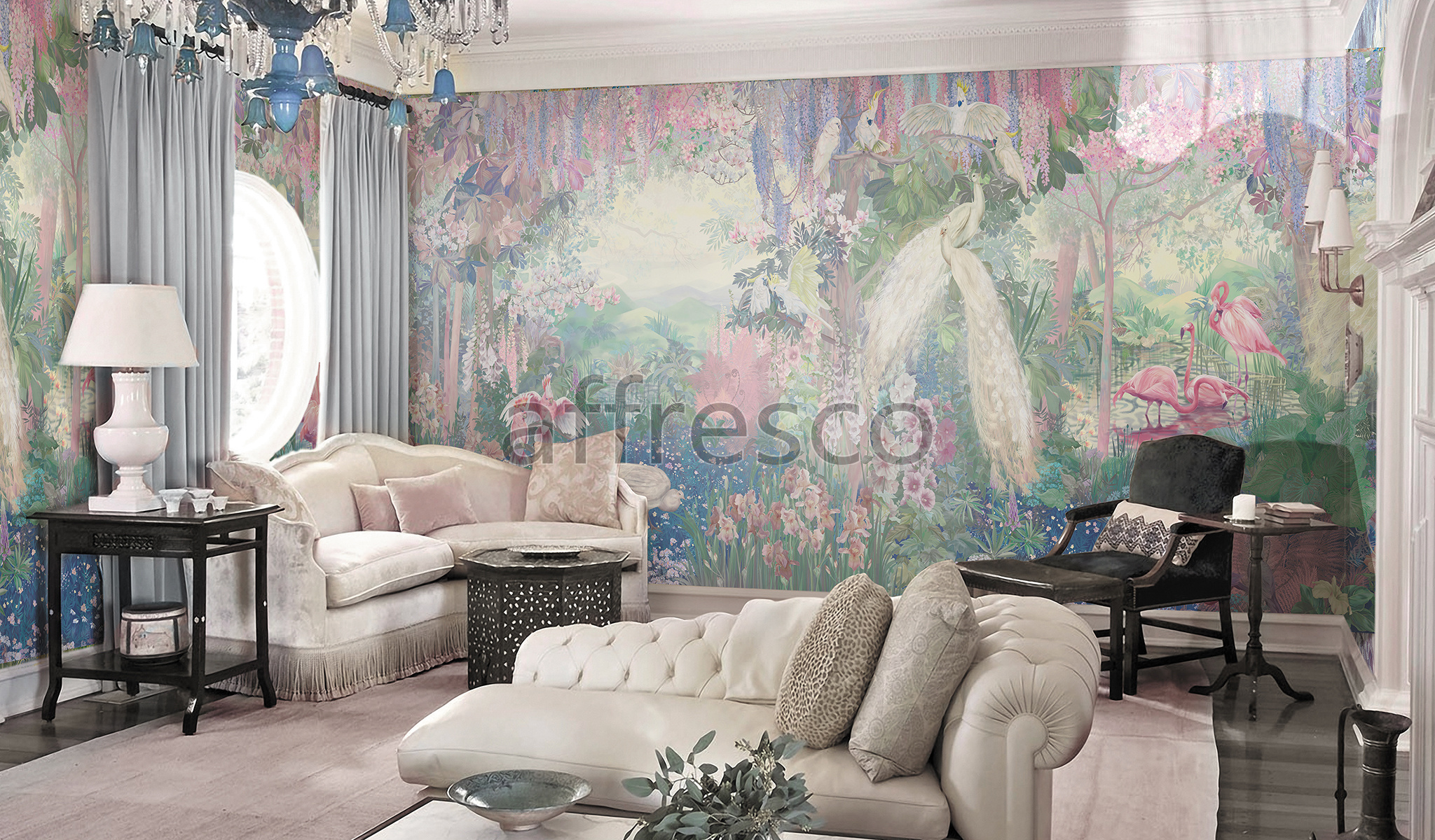 Handmade wallpaper, Garden of Eden