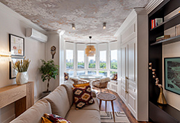 The project «Living room with a beach on the 12th floor», the program «Kvartirny Vopros», NTV channel The project «Living room with a beach on the 12th floor», the program «Kvartirny Vopros», NTV channel