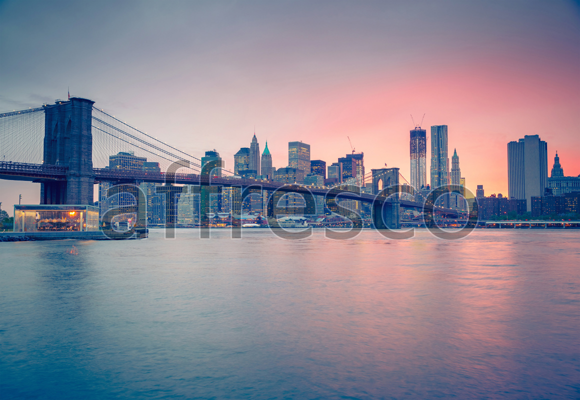 ID13382 | Pictures of Cities  | New-York sunset | Affresco Factory