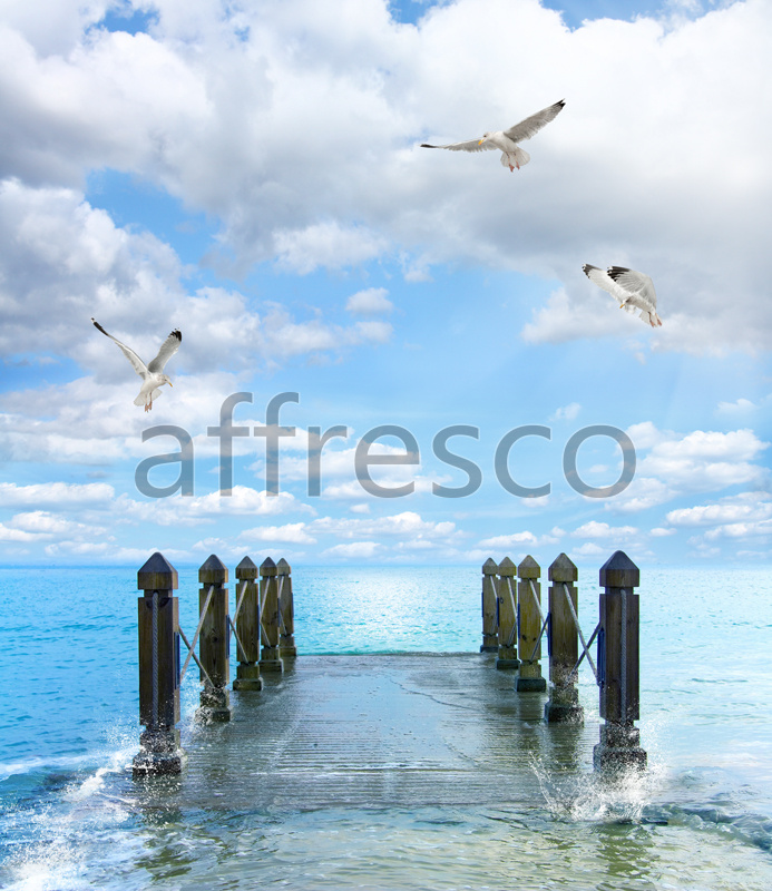ID11063 | Pictures of Nature  | Pier in water | Affresco Factory