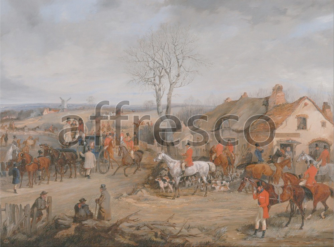 Hunting themes | Henry Thomas Alken Hunting Scene The Meet | Affresco Factory