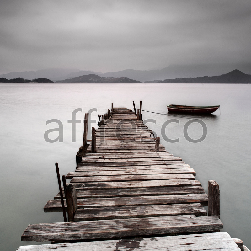 ID12150 | Pictures of Nature  | Boat at wharf | Affresco Factory