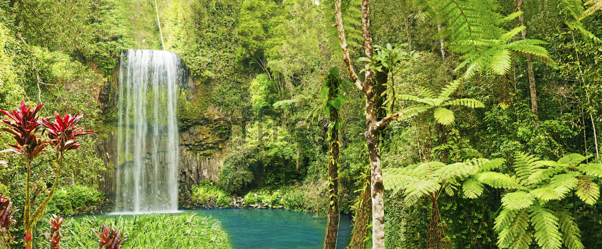 ID10404 | Pictures of Nature  | Waterfall next to lake | Affresco Factory