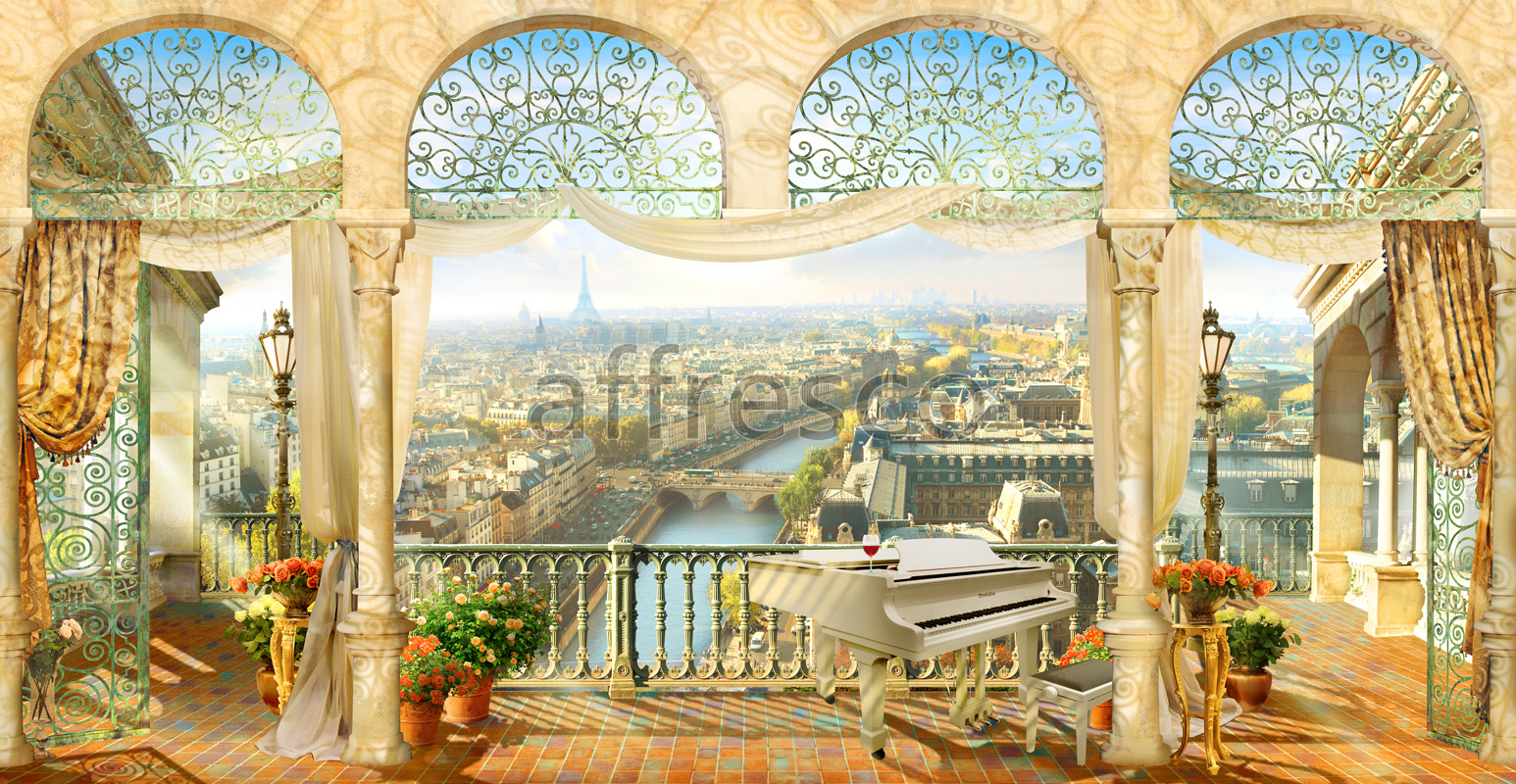 6327 | The best landscapes | Balcony of Paris | Affresco Factory