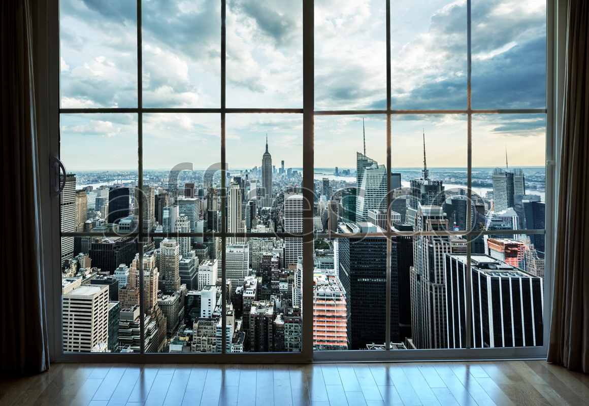 ID13331 | The best landscapes | Big city view from the window | Affresco Factory