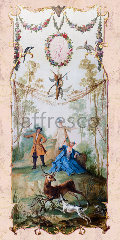 3397 | Classic Ornaments | hunting theme | Affresco Factory