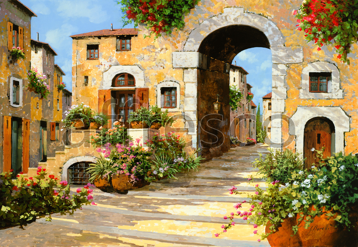 6727 | Picturesque scenery | European street | Affresco Factory