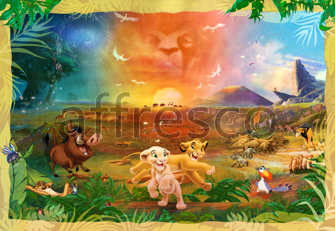 9681 | For Children | lion the king collage | Affresco Factory