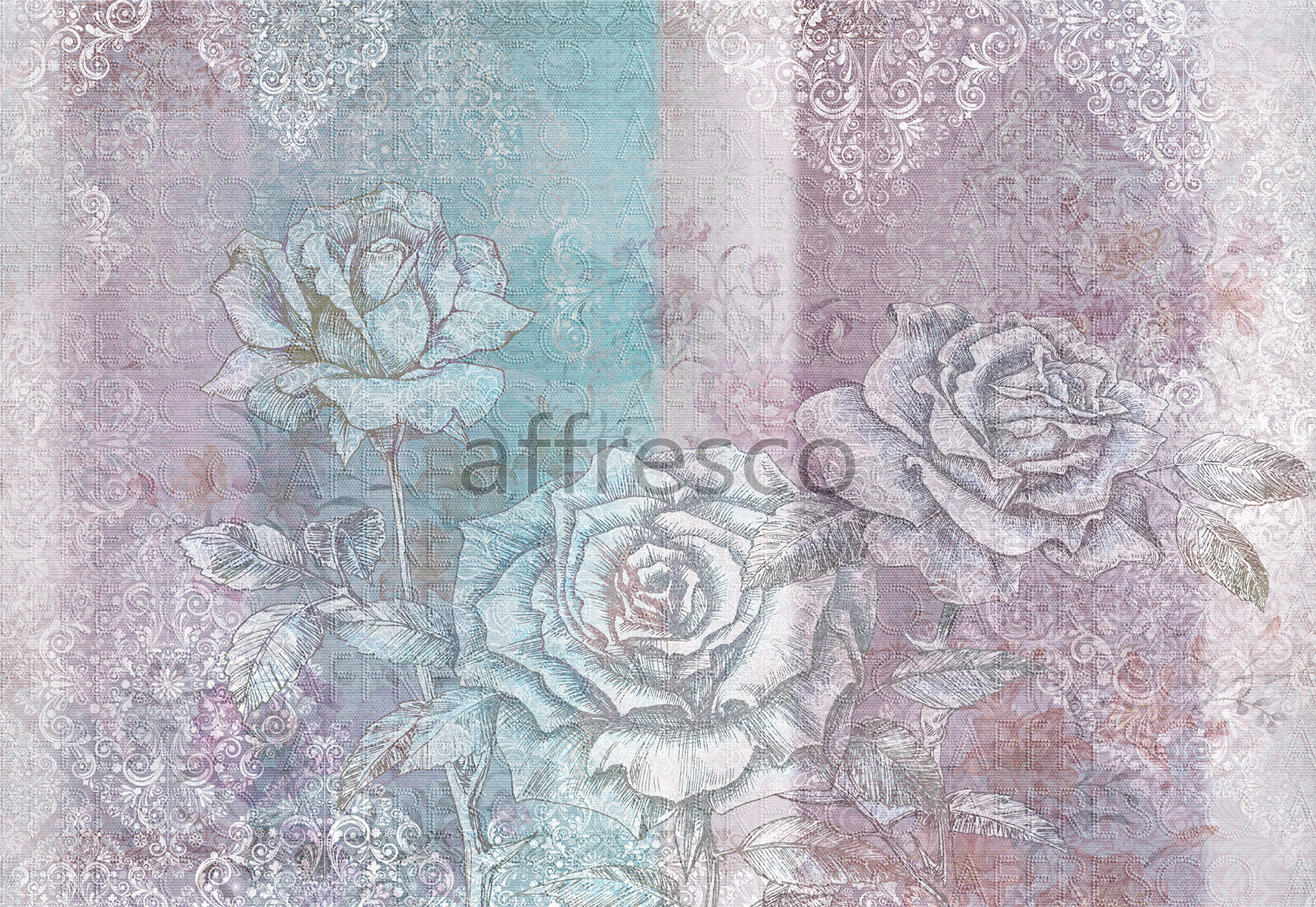 ID135819 | Nature | Вышитые розы | Affresco Factory