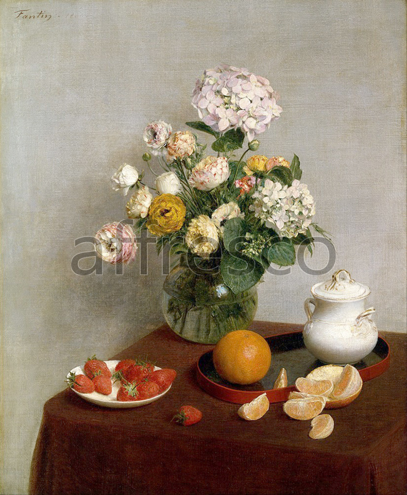 Still life | Henri Fantin Latour Flowers and Fruit 2 | Affresco Factory