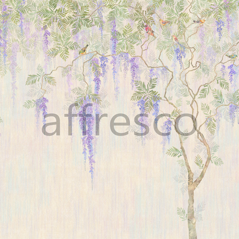 6887 | China & Japan | Птицы на ветках с цветами | Affresco Factory