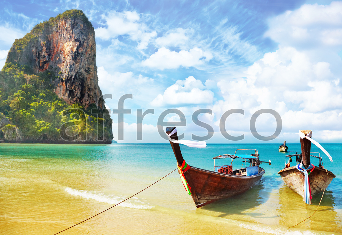 ID11037 | Pictures of Nature  | Boats on the beach | Affresco Factory