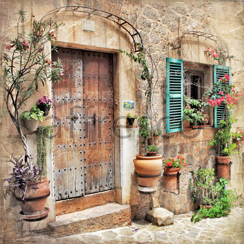 ID13426 | Pictures of Cities  | European house door | Affresco Factory