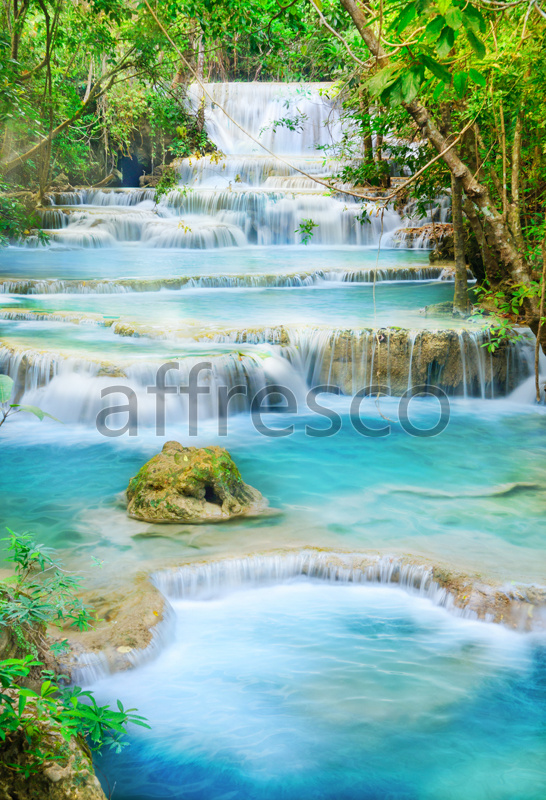 ID10417 | Pictures of Nature  | Mountain waterfall cascade | Affresco Factory