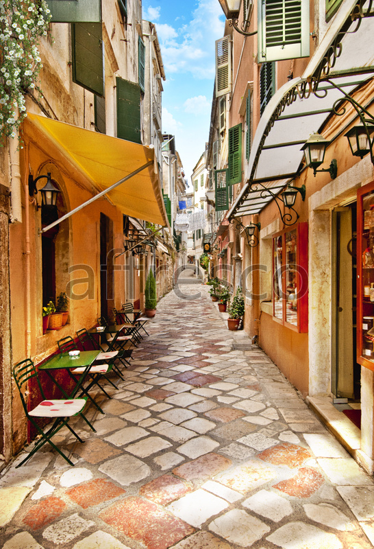 ID10538 | Pictures of Cities  | Street café tables | Affresco Factory