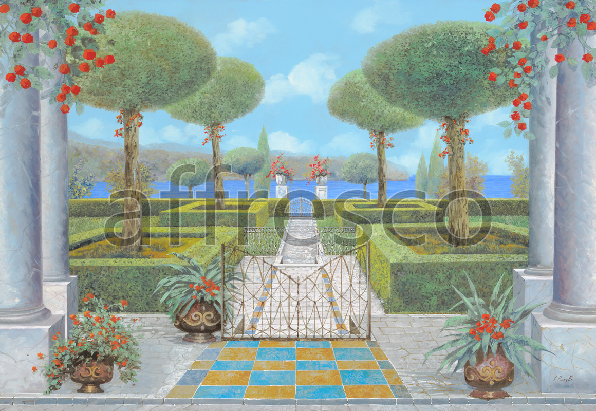 6734 | Picturesque scenery | European park | Affresco Factory