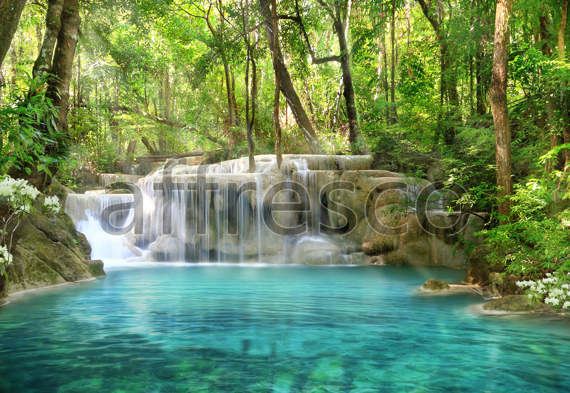 ID10413 | Pictures of Nature  | Lake with waterfall | Affresco Factory