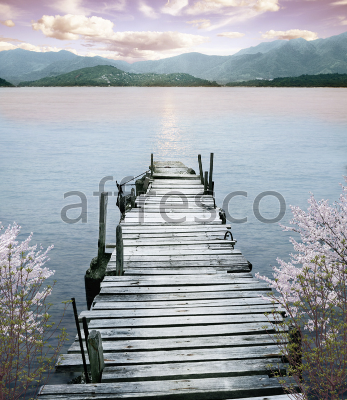 ID11054 | Pictures of Nature  | Pier by the lake | Affresco Factory